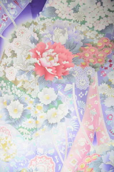 Long-sleeved kimono 6 items set / Furisode / FK#1-762