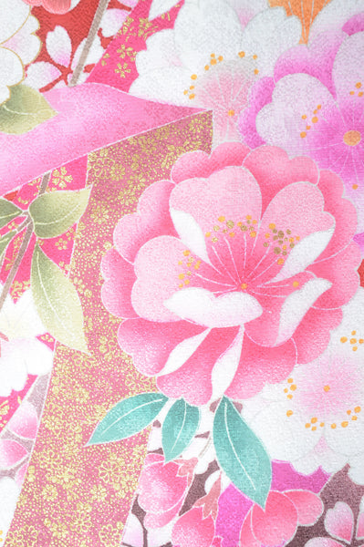 Long-sleeved kimono 6 items set / Furisode / FK#1-574