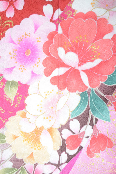 Long-sleeved kimono 6 items set / Furisode / FK#1-574