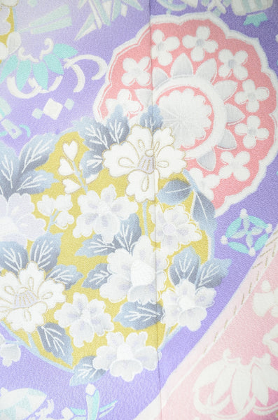 Long-sleeved kimono 6 items set / Furisode / FK#1-762
