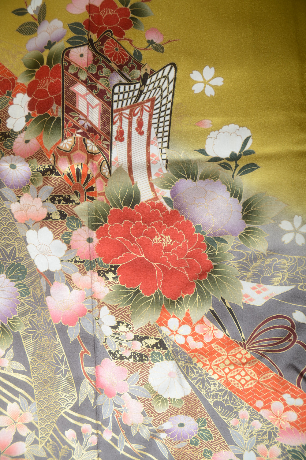 Long-sleeved kimono 6 items set / Furisode / FK#1-576
