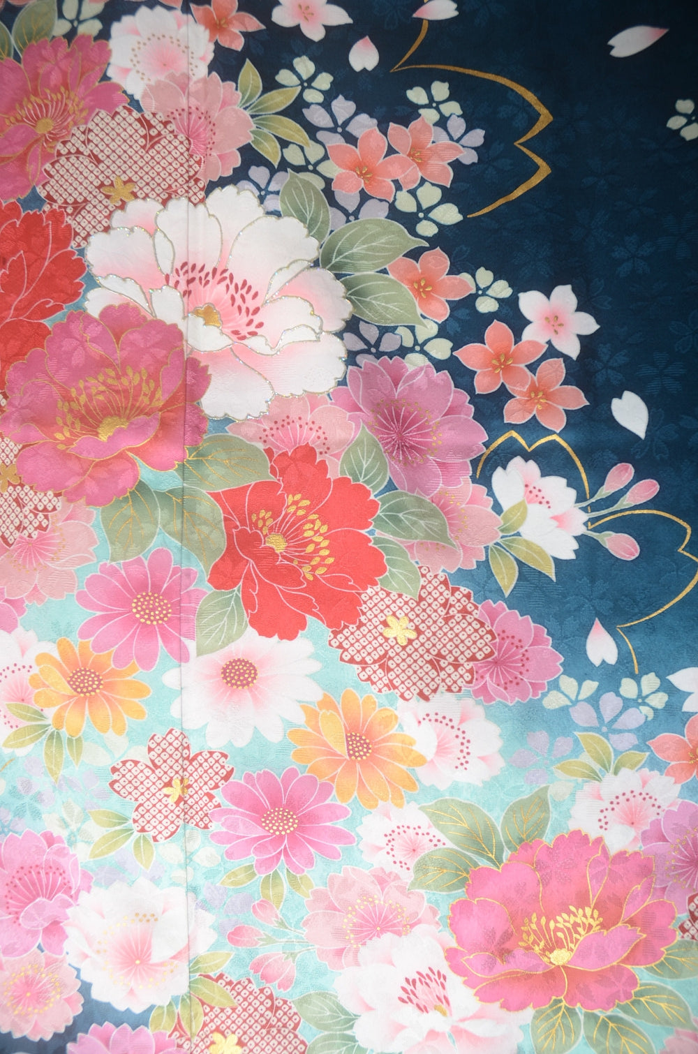 Long-sleeved kimono 6 items set / Furisode / FK#1-765