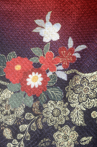 Long-sleeved kimono 6 items set / Furisode / FK#1-577