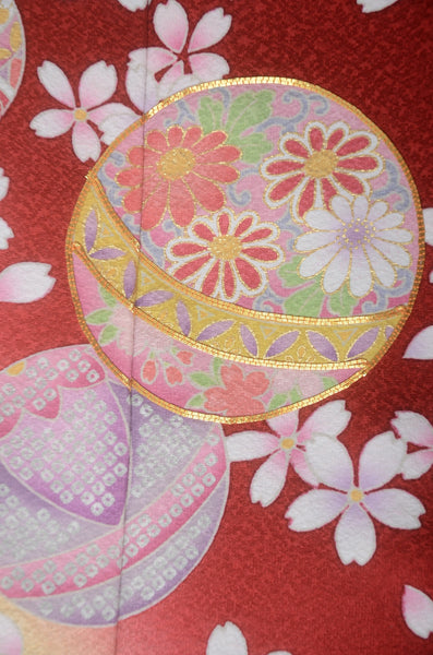 Long-sleeved kimono 6 items set / Furisode / FK#1-767