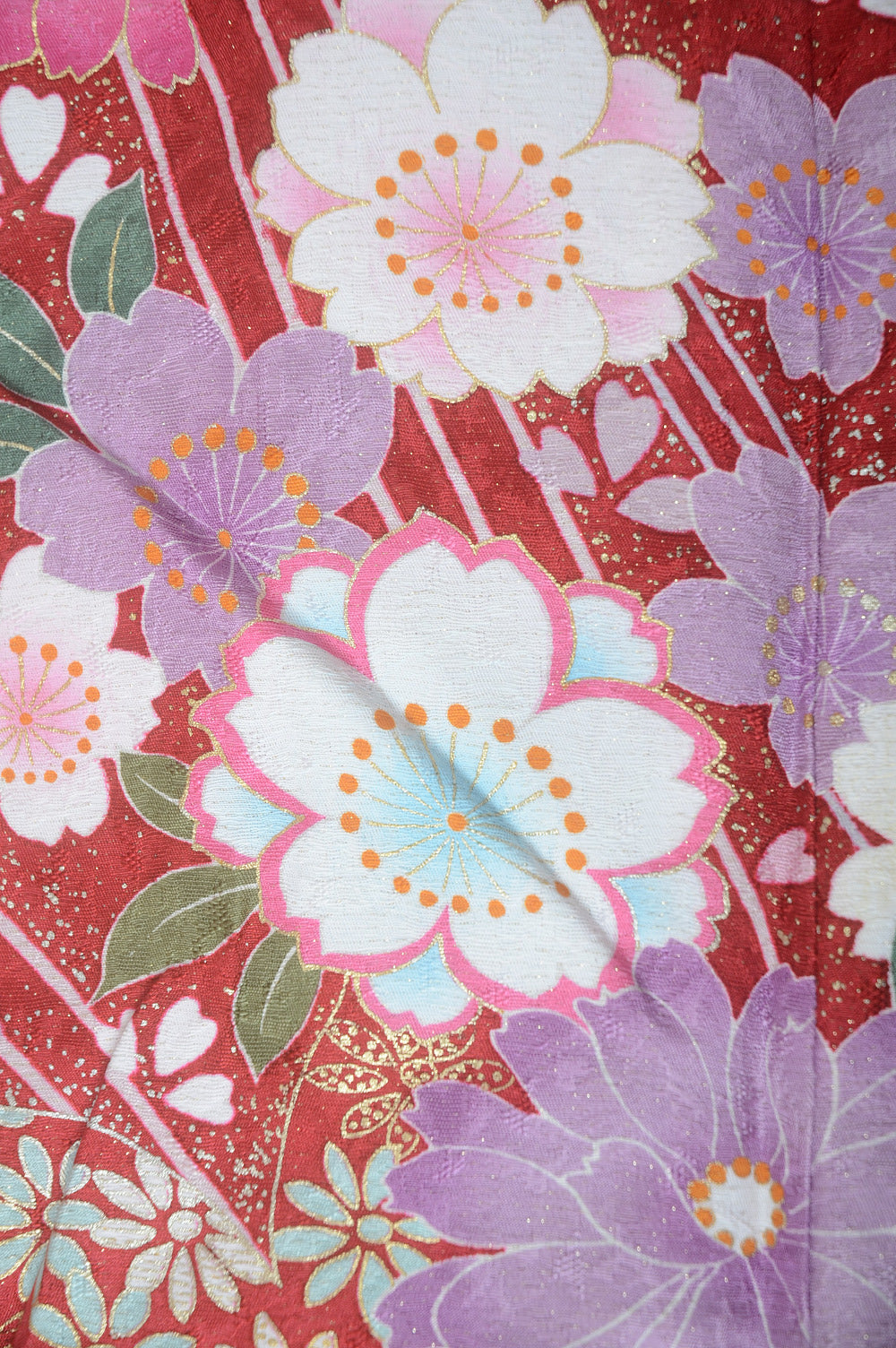 Long-sleeved kimono 6 items set / Furisode / FK#1-579