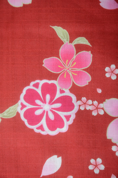 Yukata for indoor use / sakura:YB1552-A-red
