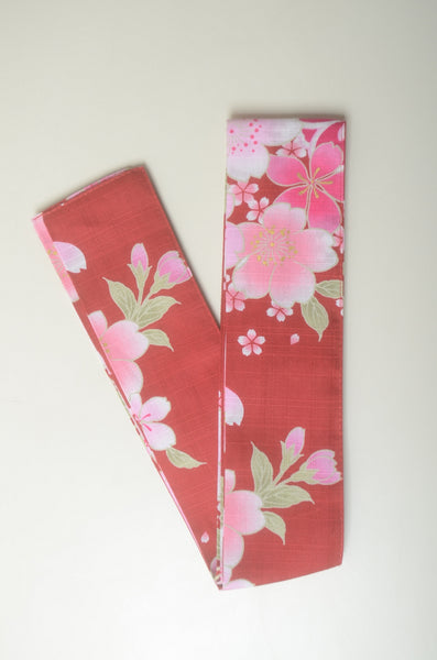 Yukata for indoor use / sakura:YB1552-A-red