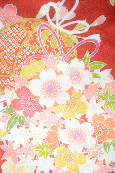 Long-sleeved kimono 6 items set / Furisode / FK#1-586