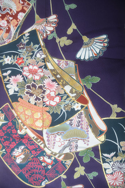 Long-sleeved kimono 6 items set / Furisode / FK#1-587
