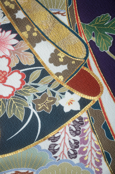 Long-sleeved kimono 6 items set / Furisode / FK#1-587