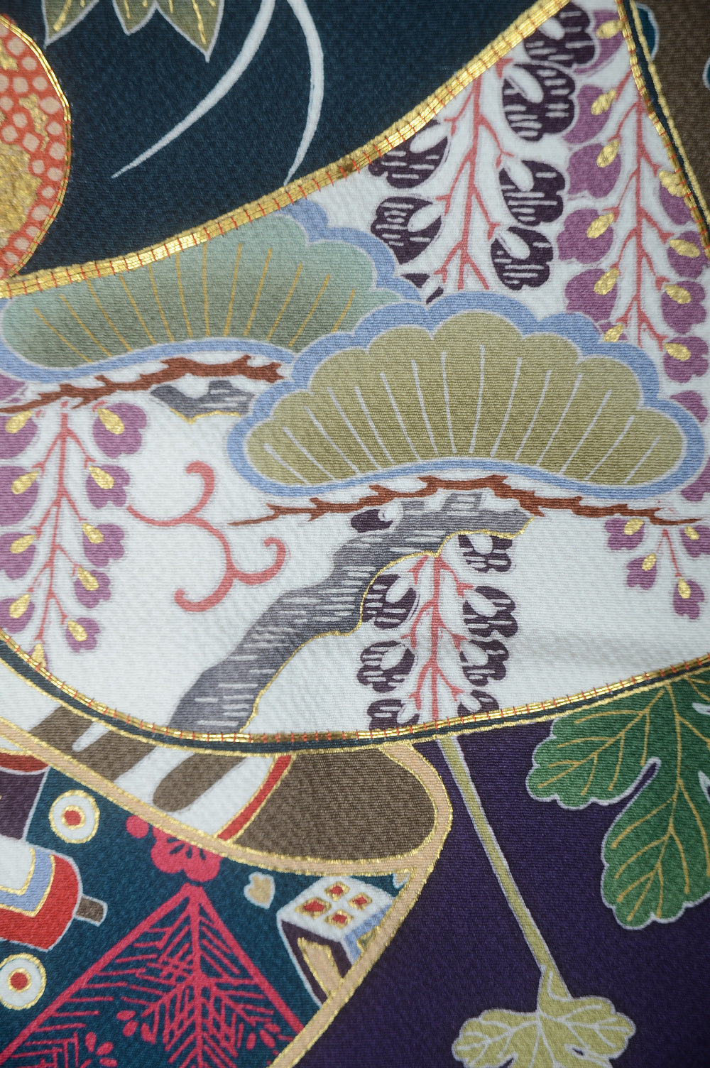 Long-sleeved kimono 6 items set / Furisode / FK#1-587