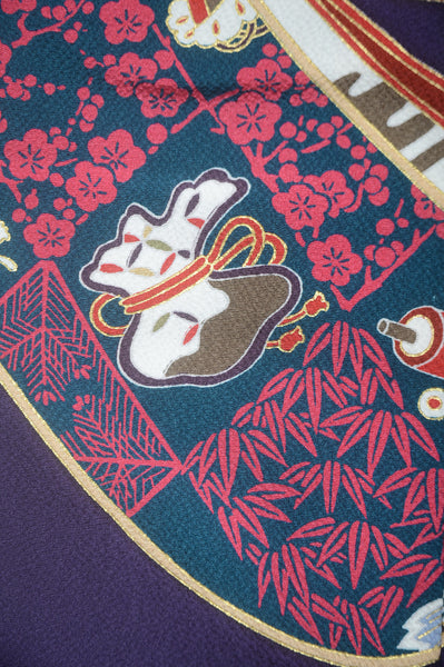 Long-sleeved kimono 6 items set / Furisode / FK#1-587