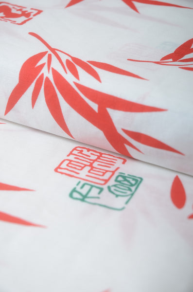 Yukata for indoor use /sasani hanko:YB402-white