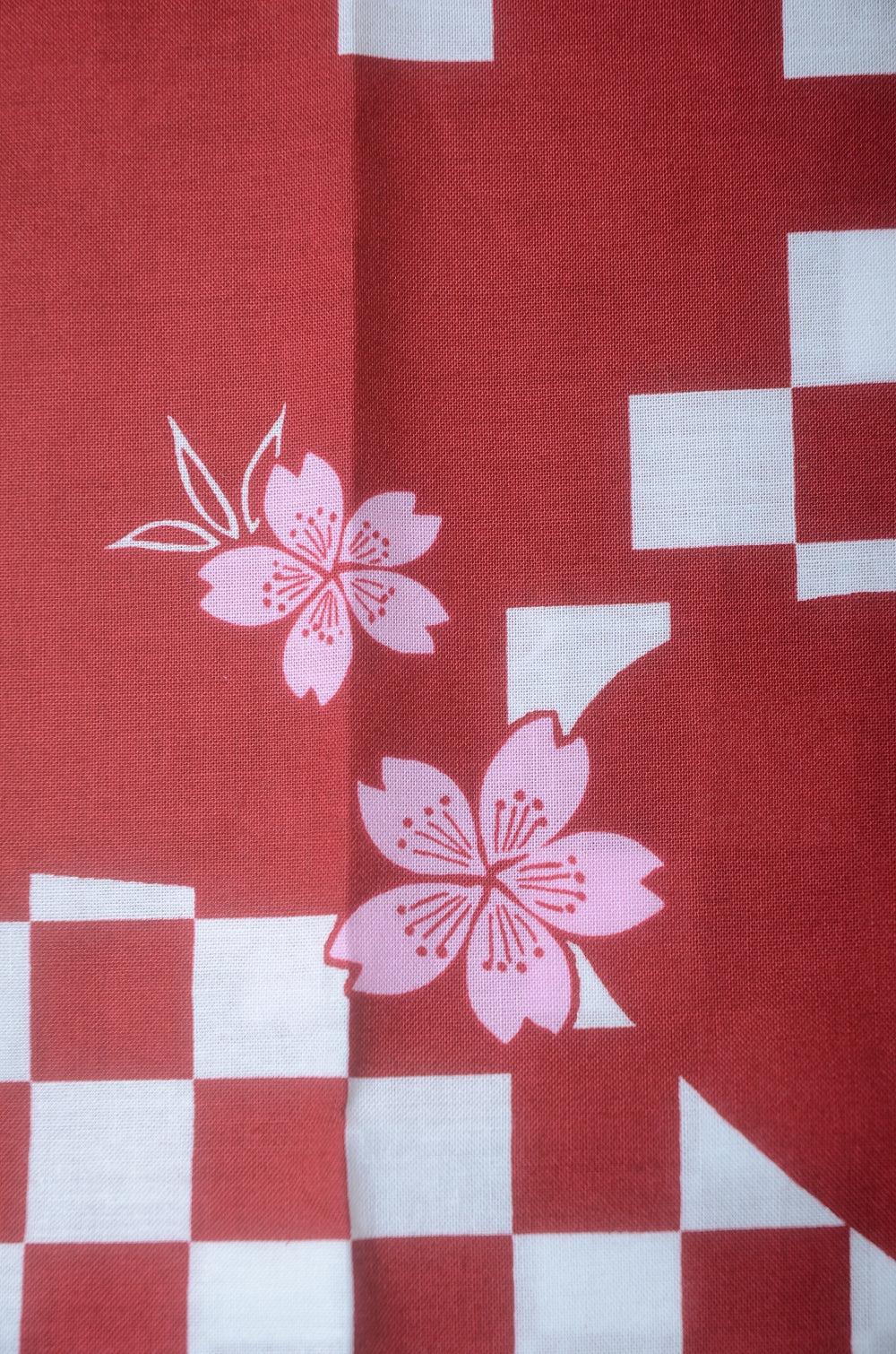 Yukata for indoor use /ichimatsu-sakura:YB552-red