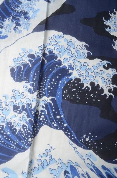 Men Yukata for indoor use /mount Fuji&wave:YB536