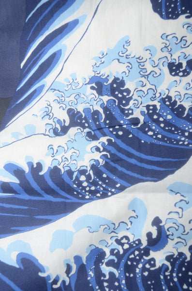 Men Yukata for indoor use /mount Fuji&wave:YB536