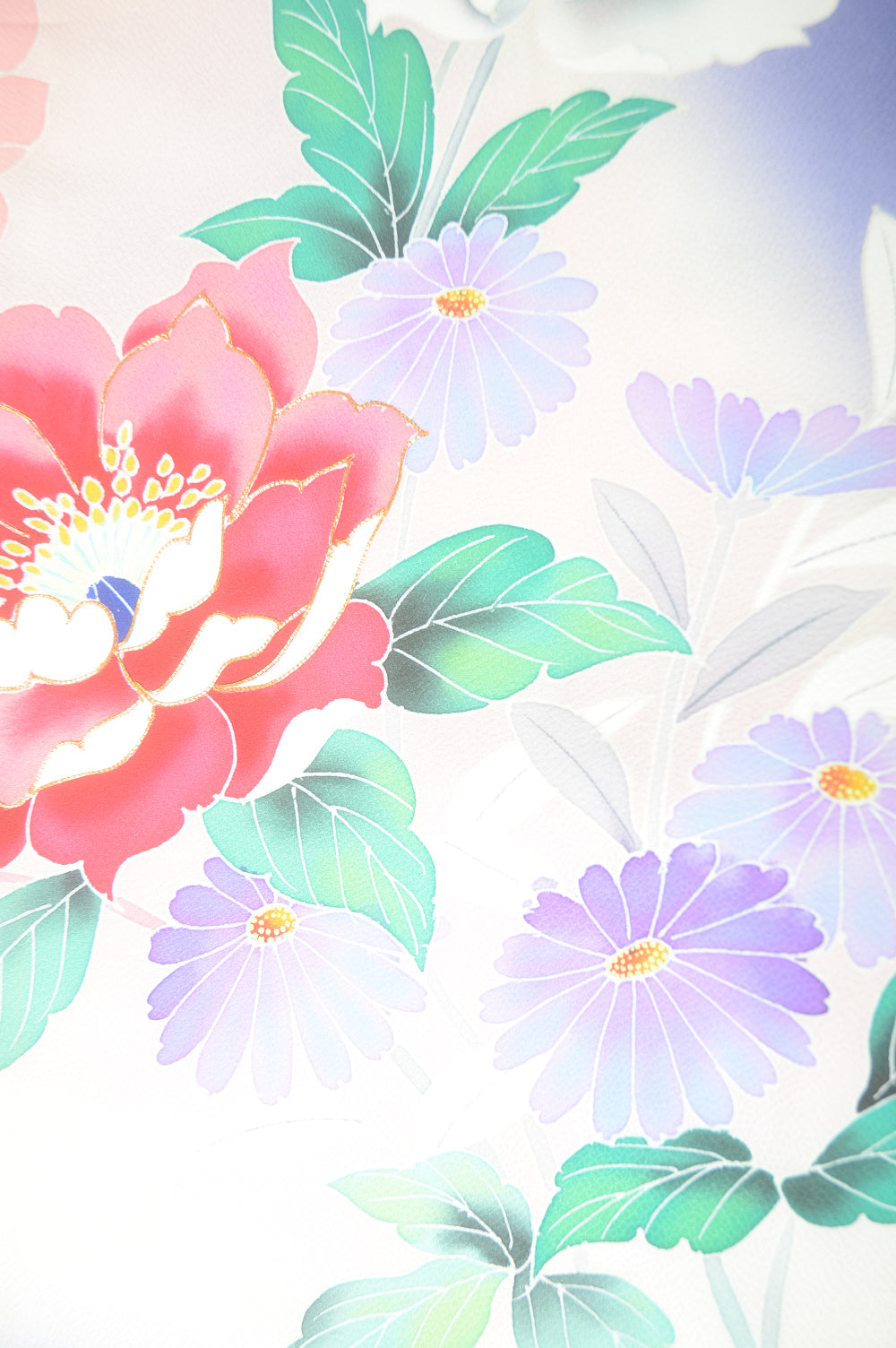 Long-sleeved kimono 6 items set / Furisode / FK#1-528