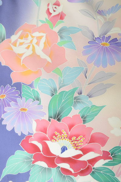 Long-sleeved kimono 6 items set / Furisode / FK#1-528