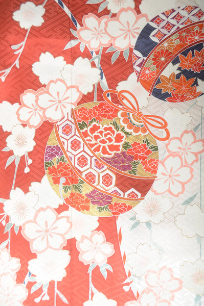 Long-sleeved kimono 6 items set / Furisode / FK#1-530