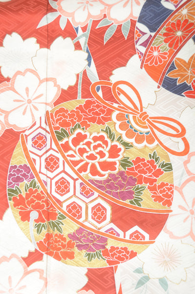 Long-sleeved kimono 6 items set / Furisode / FK#1-530