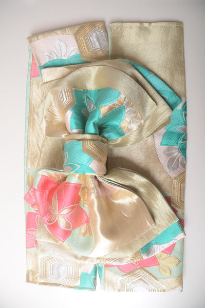 Long-sleeved kimono 6 items set / Furisode / FK#1-530