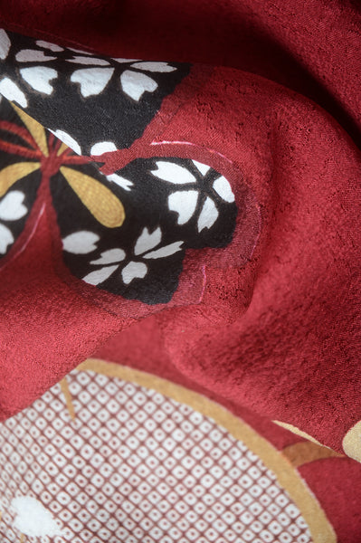 Long-sleeved kimono 6 items set / Furisode / FK#1-531