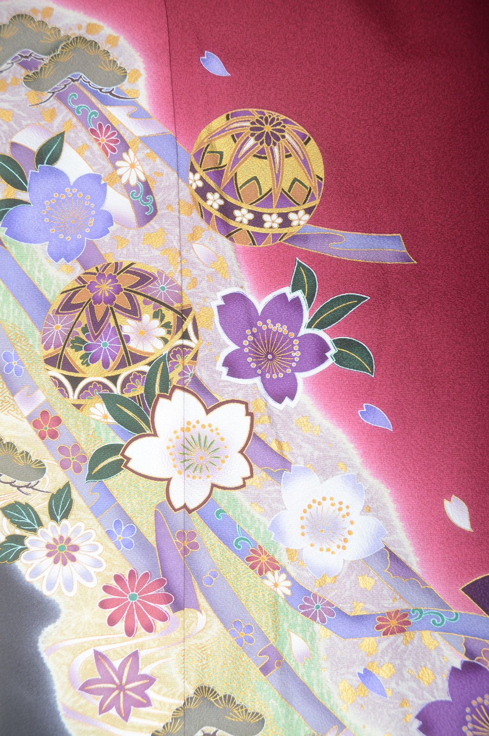Long-sleeved kimono 6 items set / Furisode / FK#1-532