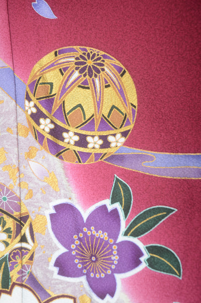 Long-sleeved kimono 6 items set / Furisode / FK#1-532