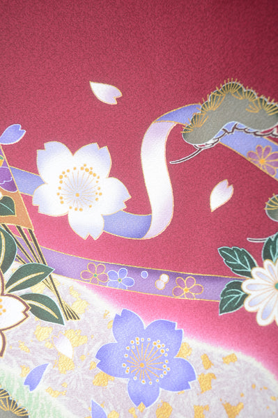 Long-sleeved kimono 6 items set / Furisode / FK#1-532
