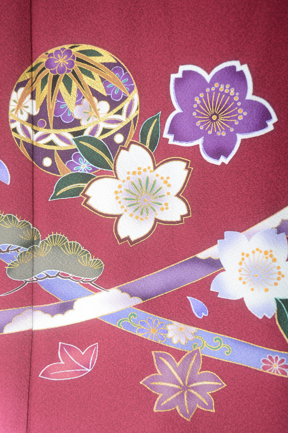 Long-sleeved kimono 6 items set / Furisode / FK#1-532
