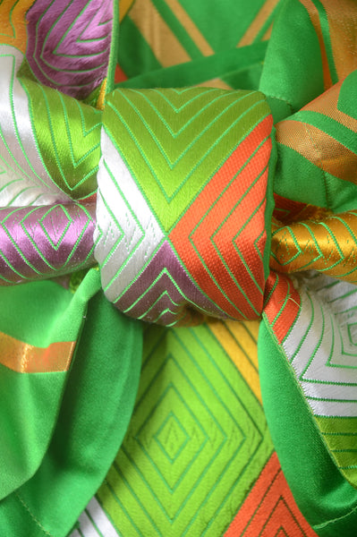 Long-sleeved kimono 6 items set / Furisode / FK#1-533