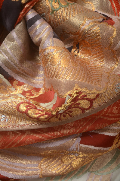 Long-sleeved kimono 6 items set / Furisode / FK#1-534