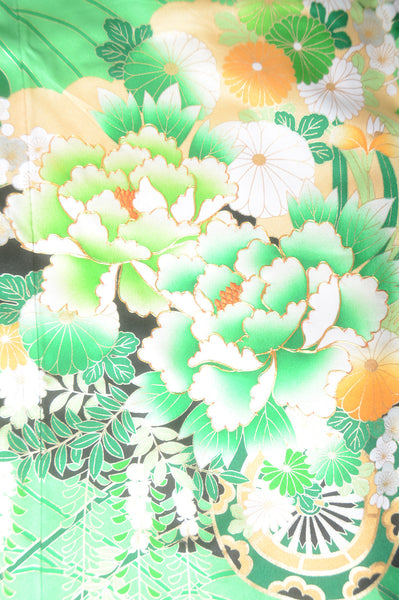 Long-sleeved kimono 6 items set / Furisode / FK#1-536