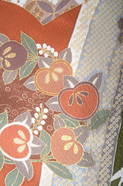 Long-sleeved kimono 6 items set / Furisode / FK#1-537