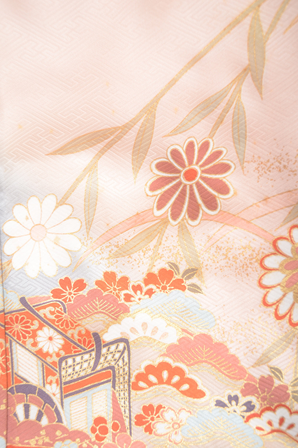 Long-sleeved kimono 6 items set / Furisode / FK#1-539