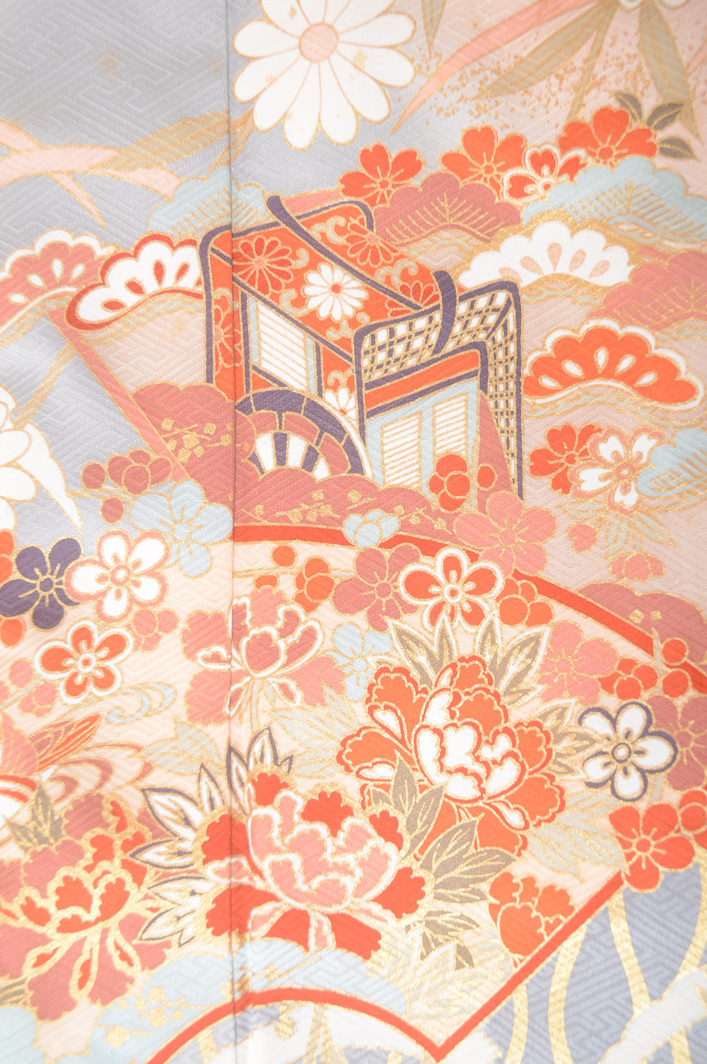 Long-sleeved kimono 6 items set / Furisode / FK#1-539