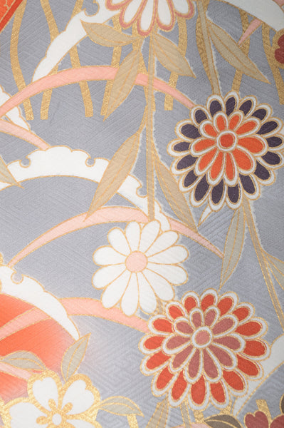 Long-sleeved kimono 6 items set / Furisode / FK#1-539