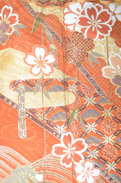 Long-sleeved kimono 6 items set / Furisode / FK#1-542