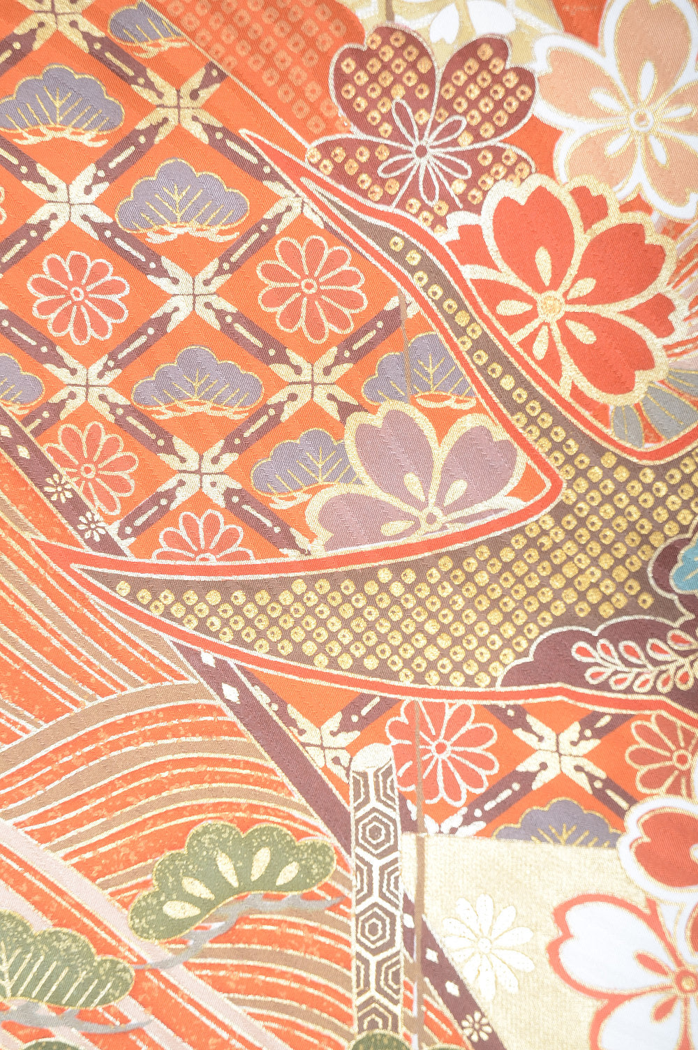 Long-sleeved kimono 6 items set / Furisode / FK#1-542