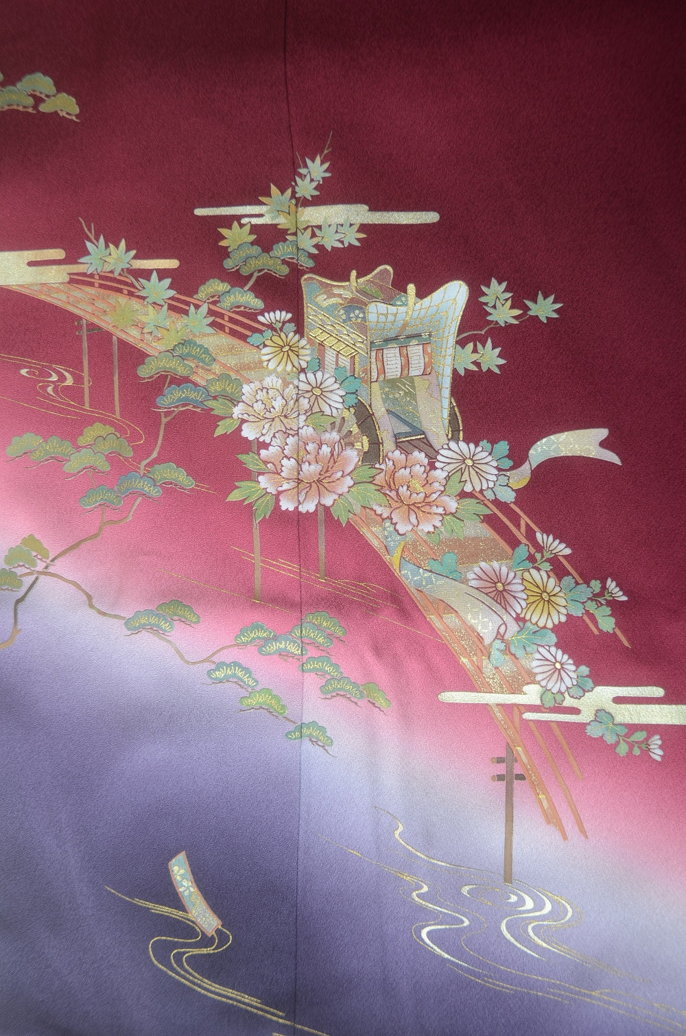 Long-sleeved kimono 6 items set / Furisode / FK#1-716