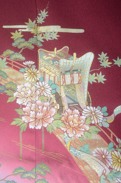 Long-sleeved kimono 6 items set / Furisode / FK#1-716