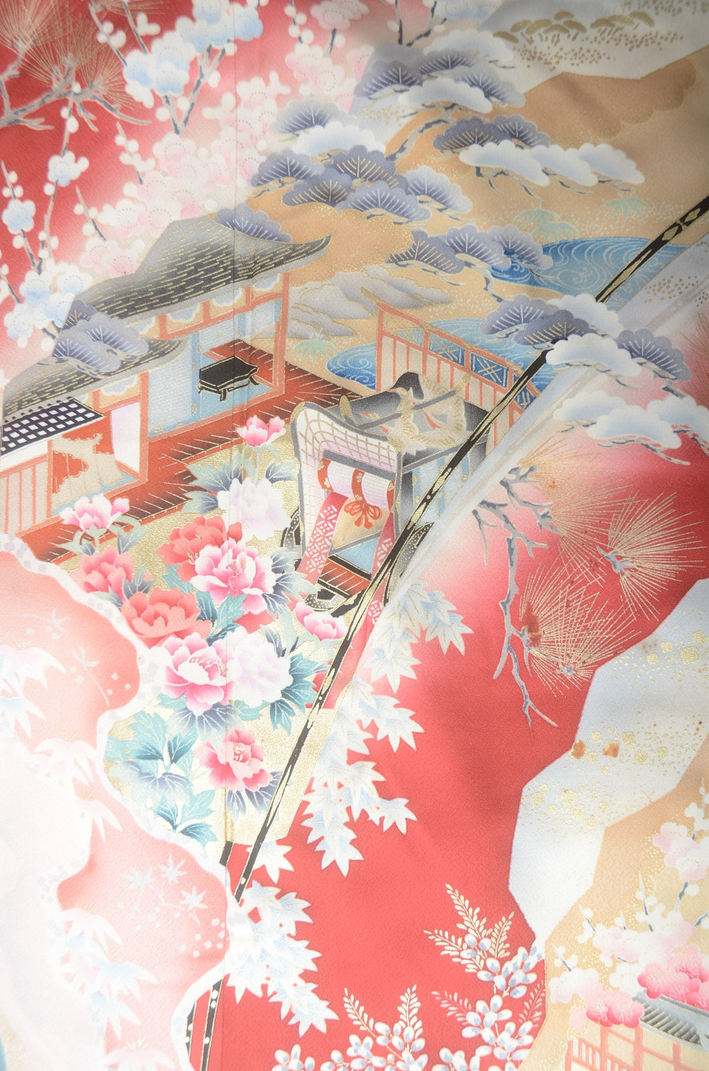Long-sleeved kimono 6 items set / Furisode / FK#1-718