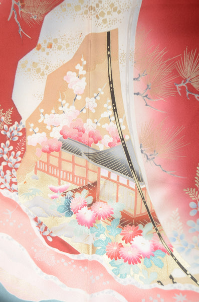 Long-sleeved kimono 6 items set / Furisode / FK#1-718