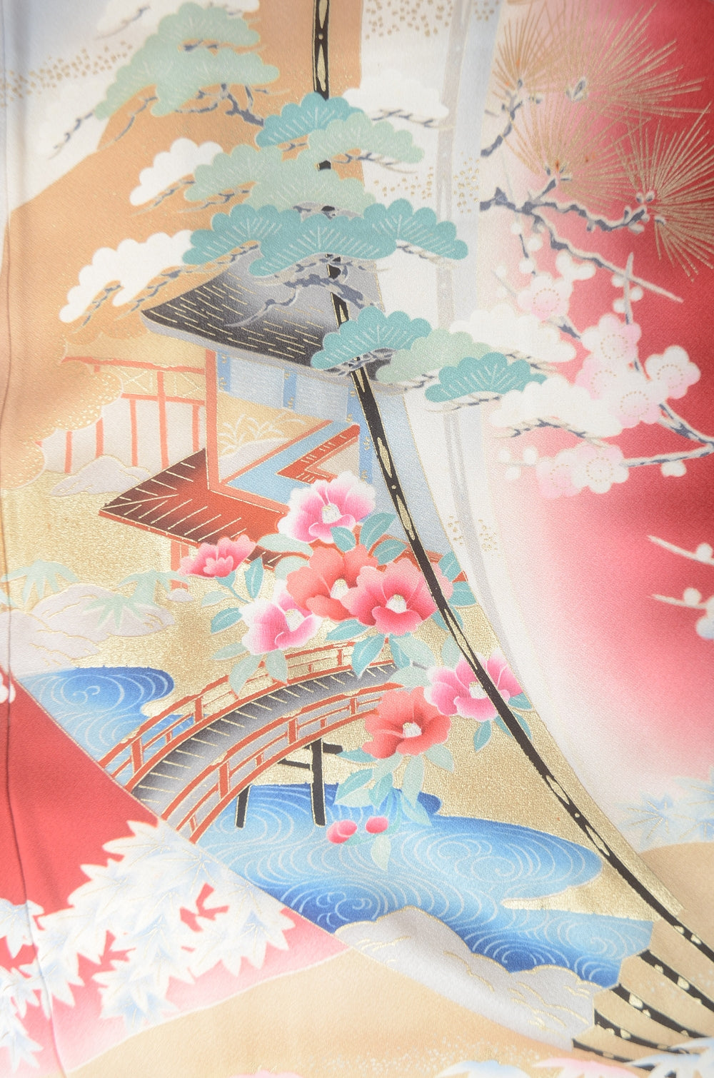 Long-sleeved kimono 6 items set / Furisode / FK#1-718