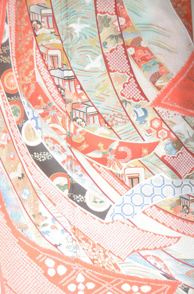 Long-sleeved kimono 6 items set / Furisode / FK#1-719