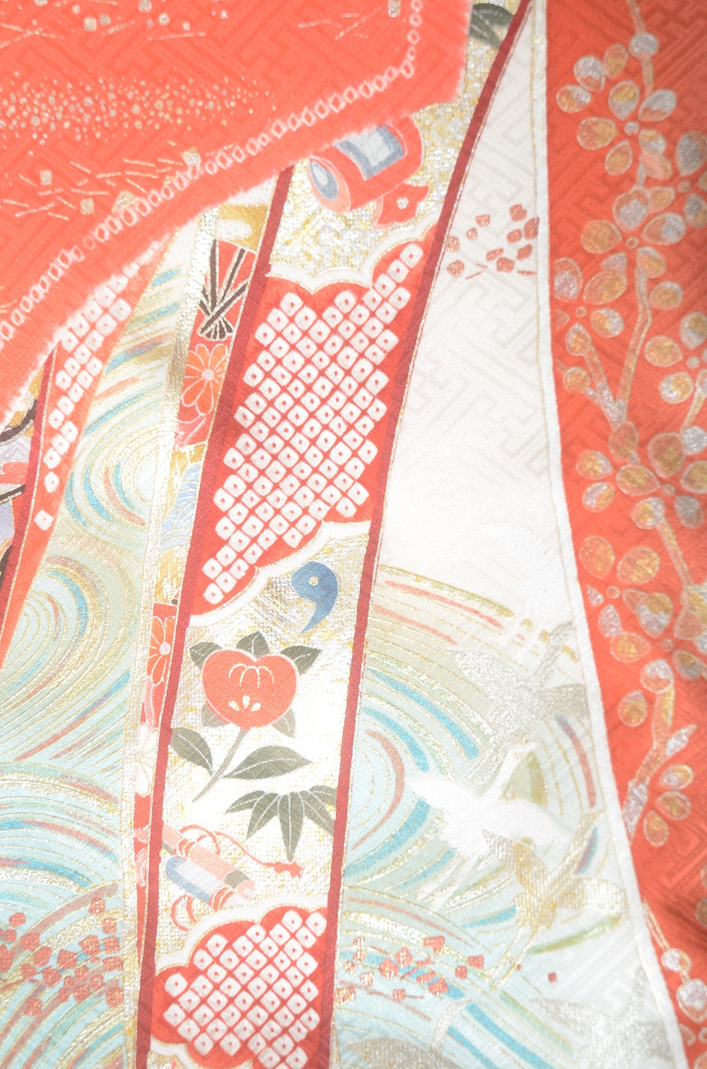 Long-sleeved kimono 6 items set / Furisode / FK#1-719