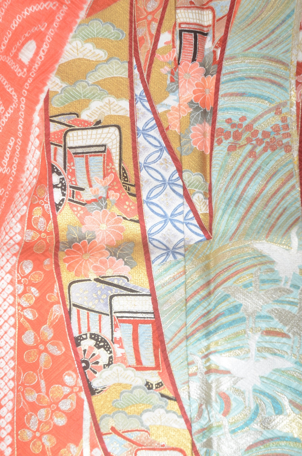 Long-sleeved kimono 6 items set / Furisode / FK#1-719