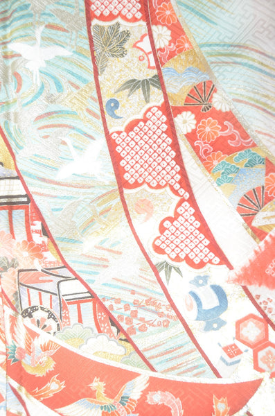 Long-sleeved kimono 6 items set / Furisode / FK#1-719