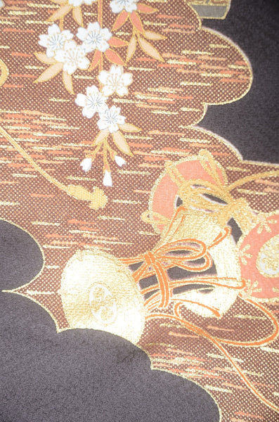 Long-sleeved kimono 6 items set / Furisode / FK#1-722