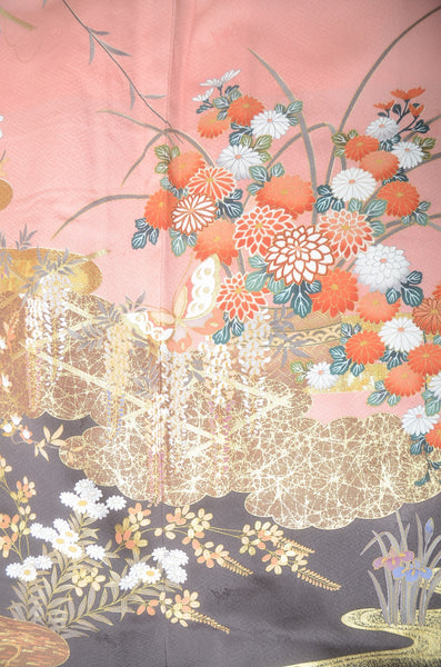 Long-sleeved kimono 6 items set / Furisode / FK#1-722